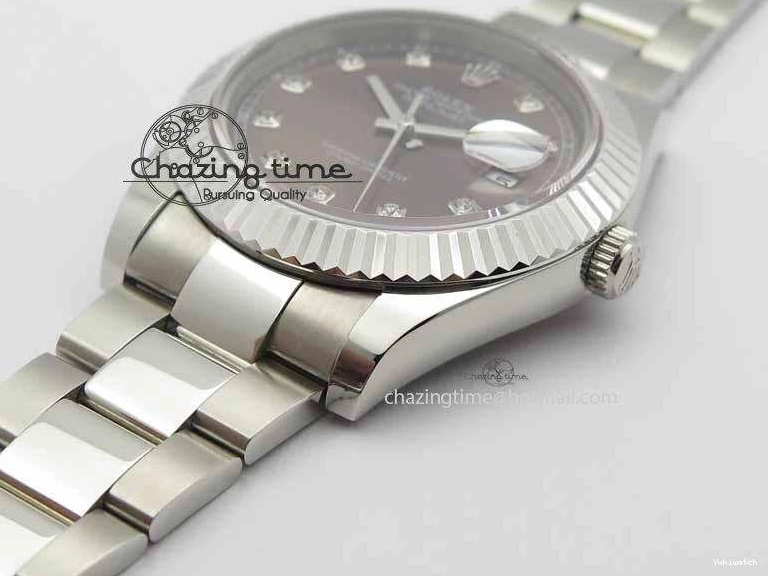 DateJust SS Diam Bracelet II Best SS Edition Maker On BP SA3136 Dial 41mm Gray 0314